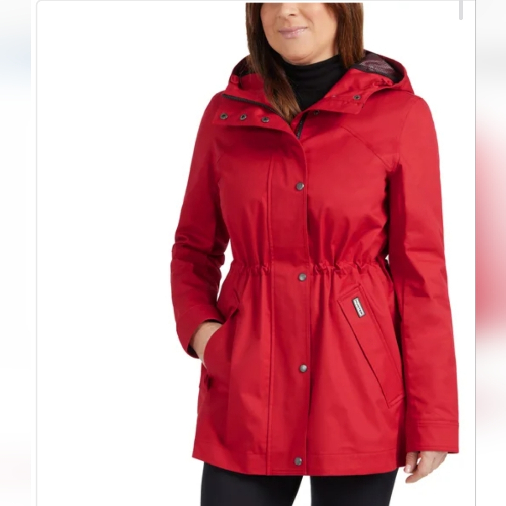 Hunter Red Hooded Jacket | Small